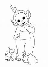 Teletubbies Coloring Pages Svg Cut Silhouette La Teletubby Kids  Printable Colouring Cricut Cameo Rabbit Paper Laalaa Crafting Cutting sketch template