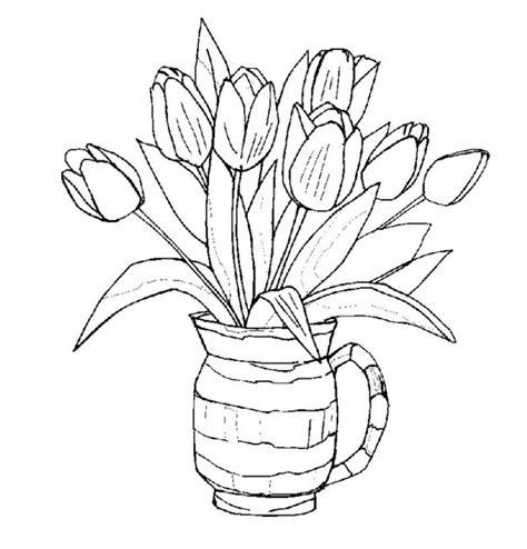 spring flowers  attractive coloring page colouring pages coloring