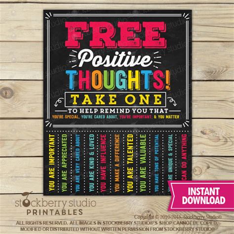 school counselor door sign printable positive thoughts sign etsy