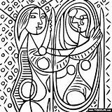 Picasso Thecolor Malvorlagen Pinturas Visitar Gesicht Pintor sketch template