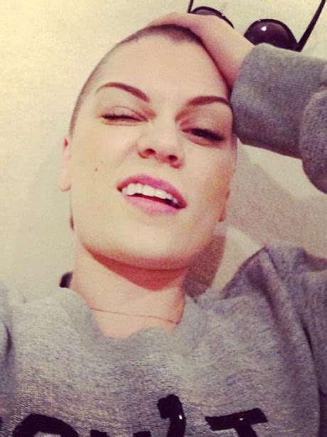 jessie j s first post head shave selfie the only 2013 selfie recap