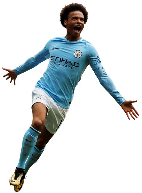 leroy sane manchester city football render footyrenders