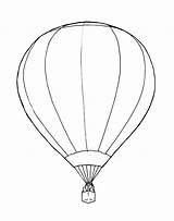 Balloon Montgolfiere sketch template