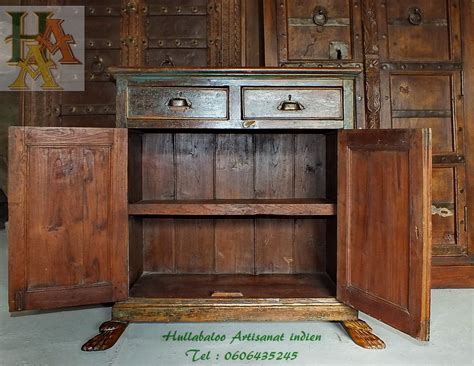 meuble ancien teck jn la meubles indiens artisanat indien