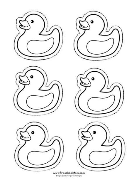 cut    ducks printable template