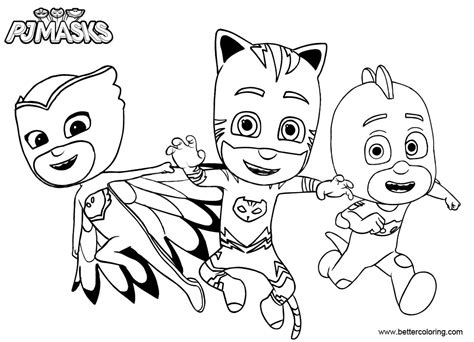 catboy  pj masks coloring pages  printable coloring pages