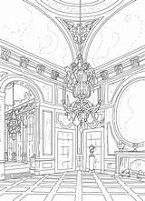 Coloriage Versailles Coloriages Château sketch template