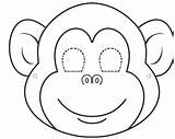 Monkey Face Coloring Pages Getcolorings Color sketch template