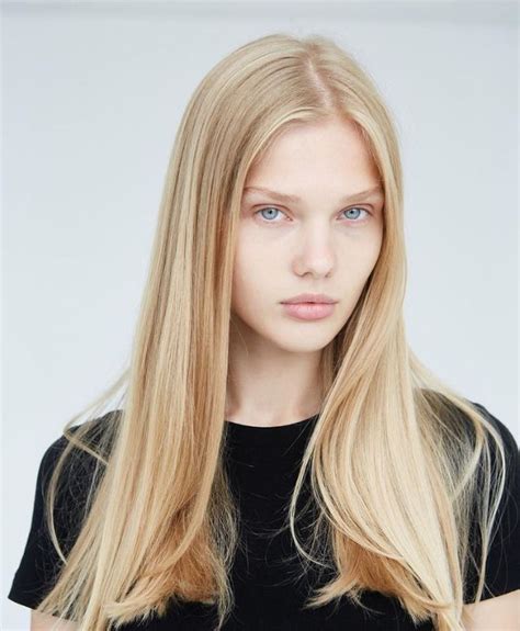 vasilina kireenko bright blonde hair blone hair beauty women cold