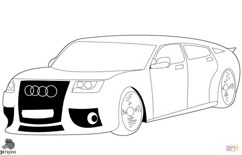 audi  coloring page coloring pages