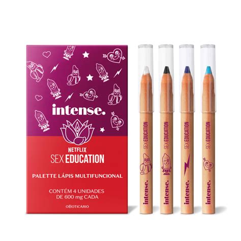 palette lápis multifuncional intense sex education 2 4g o boticário