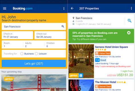 app review bookingcom hotel reservations