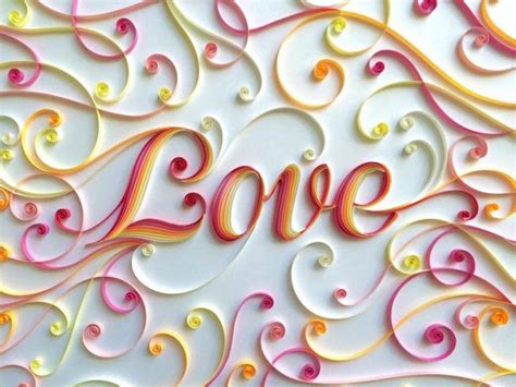 colorful quilled typography  sabeena karnik paper quilling designs
