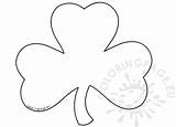 Shamrock Coloring St Pages Large Patrick Adults Template Printable Patricks sketch template