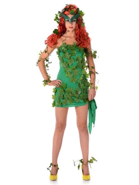 Leafy Green Sexy Ivy Costume Dress Poison Ivy Womens Costume