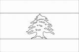 Flag Lebanon Clipart Outline Etc Cedar Tree 2009 Resolution Small Red Bw Usf Lb Edu Bands Horizontal Consisting Middle Double sketch template