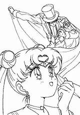 Sailor Moon Coloring Tuxedo Mask Deviantart Group sketch template