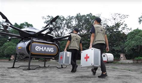 ehangs heavy lift drone  haul deliveries