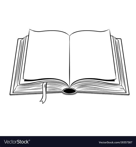 open book coloring vector illustration comic book style imitation