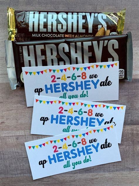 instant  hershey bar appreciation printables tags etsy