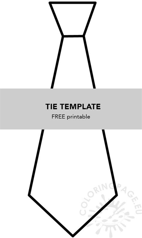 printable tie templates    premium templates tie template
