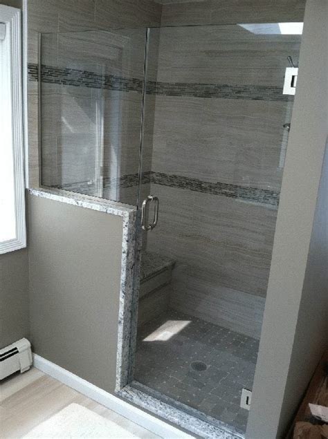 glass shower doors bench seat absolute shower doors