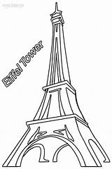 Eiffel Tower Coloring Pages Paris Printable Easy Drawing Kids Drawings Cool2bkids Monuments Sheets Historical Building Monument Choose Board Getdrawings Paintingvalley sketch template