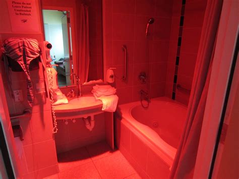 red light  bathroom  equipped   red heat lamp jerad bitner flickr