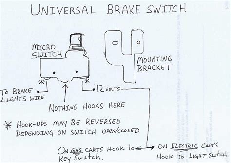 universal  brake switch  carts