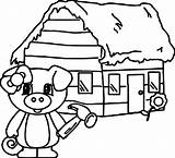Coloring Pigs Little House Wood Three Pages Houses Old Clipart Drawing Printable Color Straw Drawings Cartoon Designlooter Getcolorings 1733 37kb sketch template