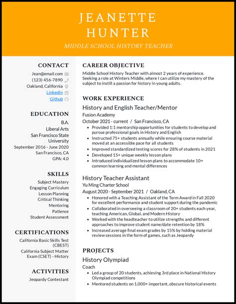 resume objective examples     guide