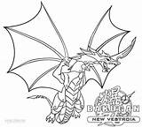 Bakugan Pages Coloring Dragonoid Drago Template sketch template