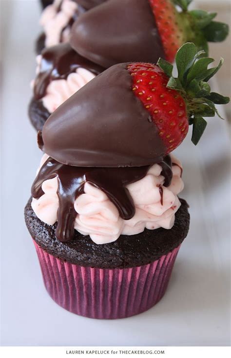 Chocolate Covered Strawberry Cupcakes Recipe Chocolate Covered