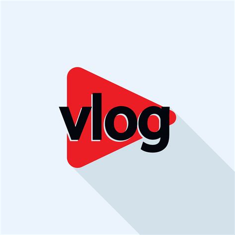 popular vlog logo flat style  vector art  vecteezy