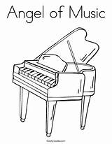 Piano Coloring Pages Music Keyboard Print Angel Kids Printable Twistynoodle Sheets Colouring Outline Color Cartoon Noodle Twisty Drawing Getcolorings Playing sketch template