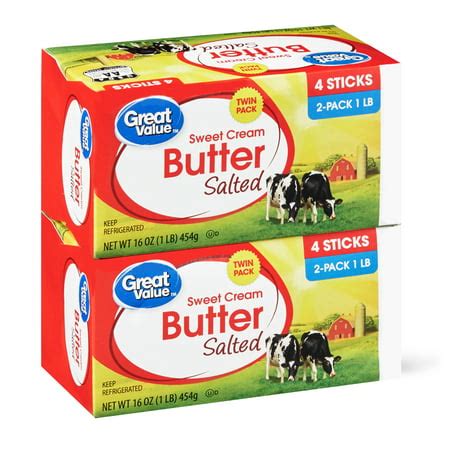 great  salted sweet cream butter sticks  oz  count walmartcom
