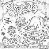 Coloring Calendar Pages Shopkins Printable Getcolorings Print sketch template