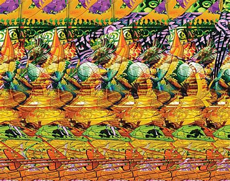lot of 7 stereogram posters hidden 3d illusion ganesha