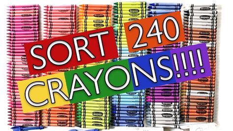 crayons color order sort   crayola crayons