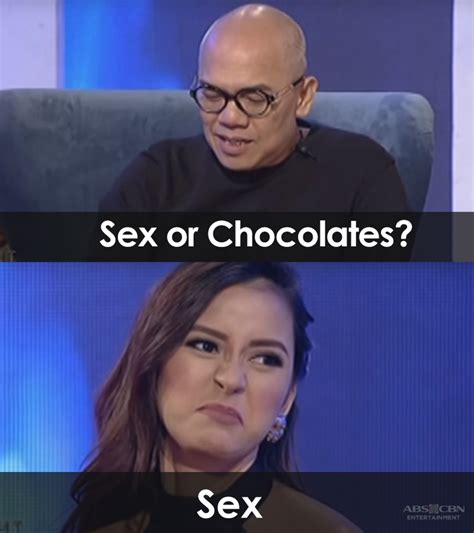 sex vs chocolates 45 celebrities and their answers to twba fast talk