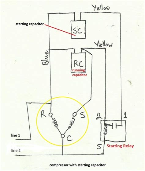 start capacitor wiring diagram  starting electrical wiring diagram