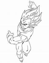Vegeta Goku Saiyan Majin Coloringhome Colorear24 Zeta Freezer sketch template