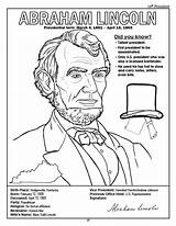 Coloring Abraham Lincoln Getcolorings Books Presidents Book Printable Pages sketch template