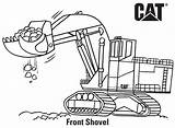 Excavator Shovel sketch template