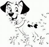 Connect Coloring Pages Dots Dot Disney Printables Kids Sheets Colouring Choose Board Activities Dalmatians sketch template