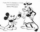 Clarabelle Iwerks Ub Walt Animation sketch template