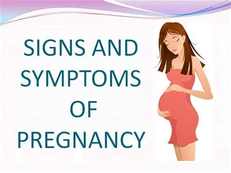sign  symptoms  pregnancy