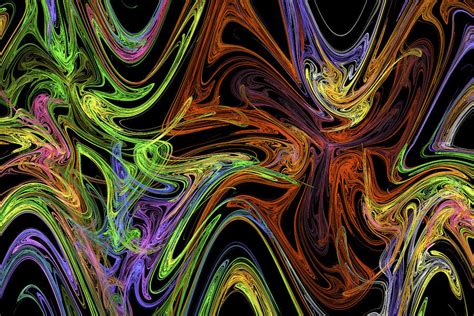 Computer Art Fractal Abstract Psychedelic Digital Art