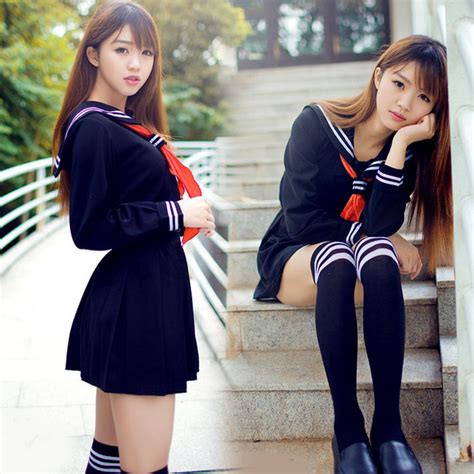 2 Pcs Set Jk Japanese School Sailor Uniform Fashion School
