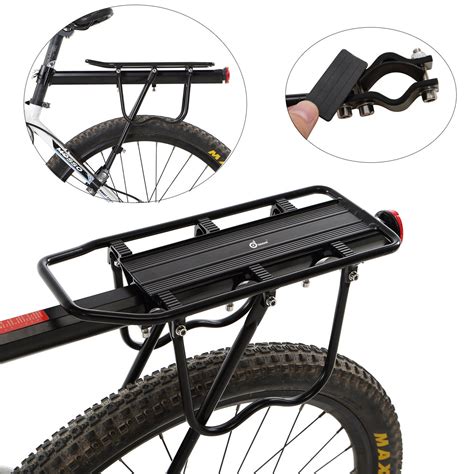 bike bicycle quick release carrier rear rack fender luggage seat post